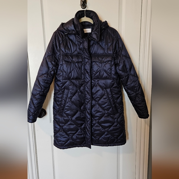 Calvin Klein Women's Quilted Puffer Jacket - Navy Lg - Picture 2 of 6